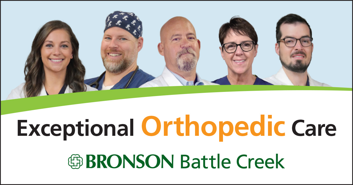 When you choose Bronson for ortho care, you get the skill, compassion and fierce determination of a whole team of experts. Learn about our exceptional orthopedics care team at bronsonhealth.us/orthocare.