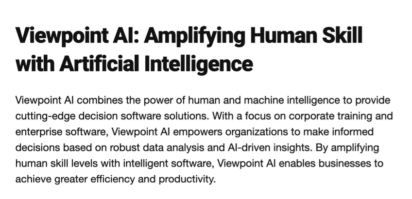 Viewpoint AI tweet media