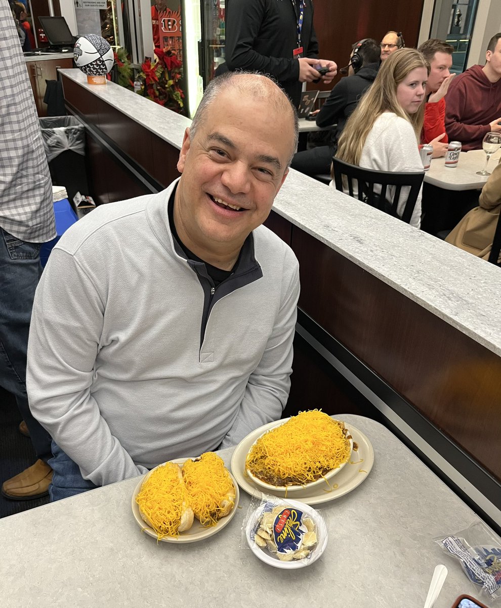 Tonight’s dinner in Cincinnati! Thank you @Skyline_Chili! When are you coming to Fort Worth?