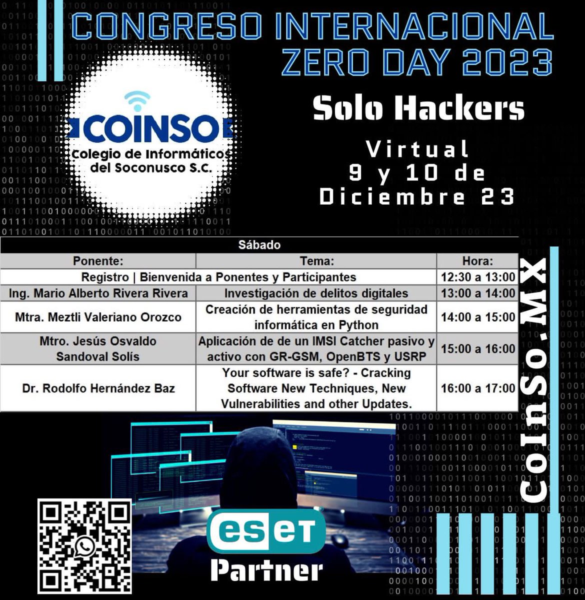 zerosecinfo's tweet photo. Muy buenas a todos los invitamos a que nos sigan y no se pierdan el congreso que en conjunto con el colegio de informáticos estaremos llevando a cabo.@ESETLA @peritecno  @jarayax79 @jc_vazquez @OffhackOficial 

https://t.co/z3fu5HJsam
No se lo pierdan! https://t.co/48GpnteEZ4