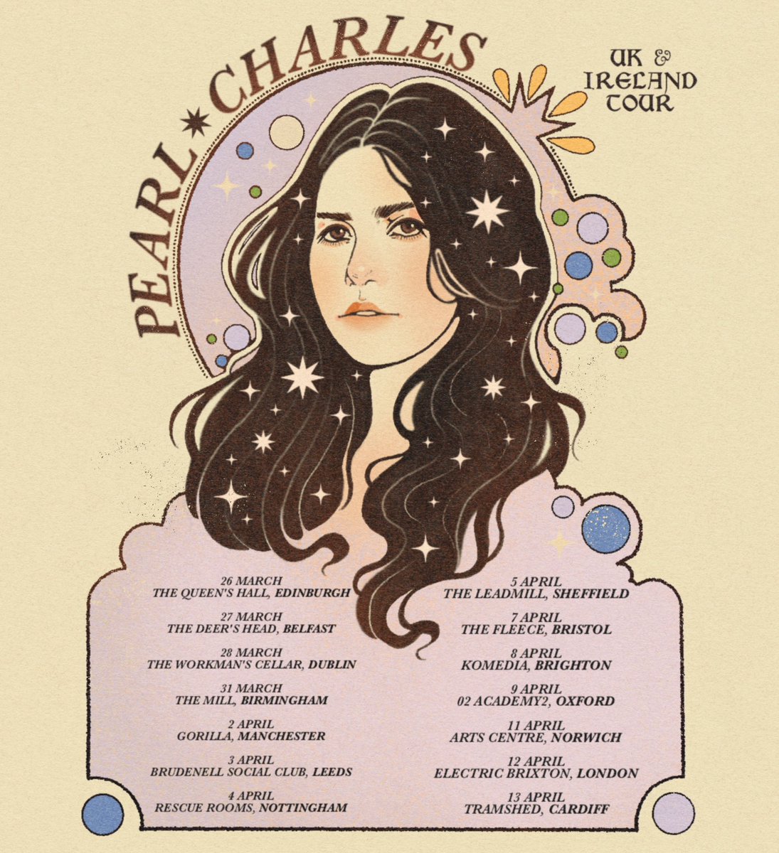 ✨UK & IE! ✨We are coming way next year supporting our dear friends @thewanderhearts in March & April, do you have your tickets yet? They’re going fast! Poster by the dreamy Lydia Silver 💜