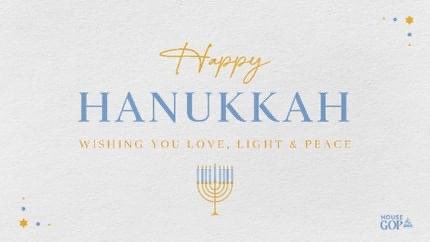 Happy Hanukkah to all of our Jewish neighbors and friends who celebrate!