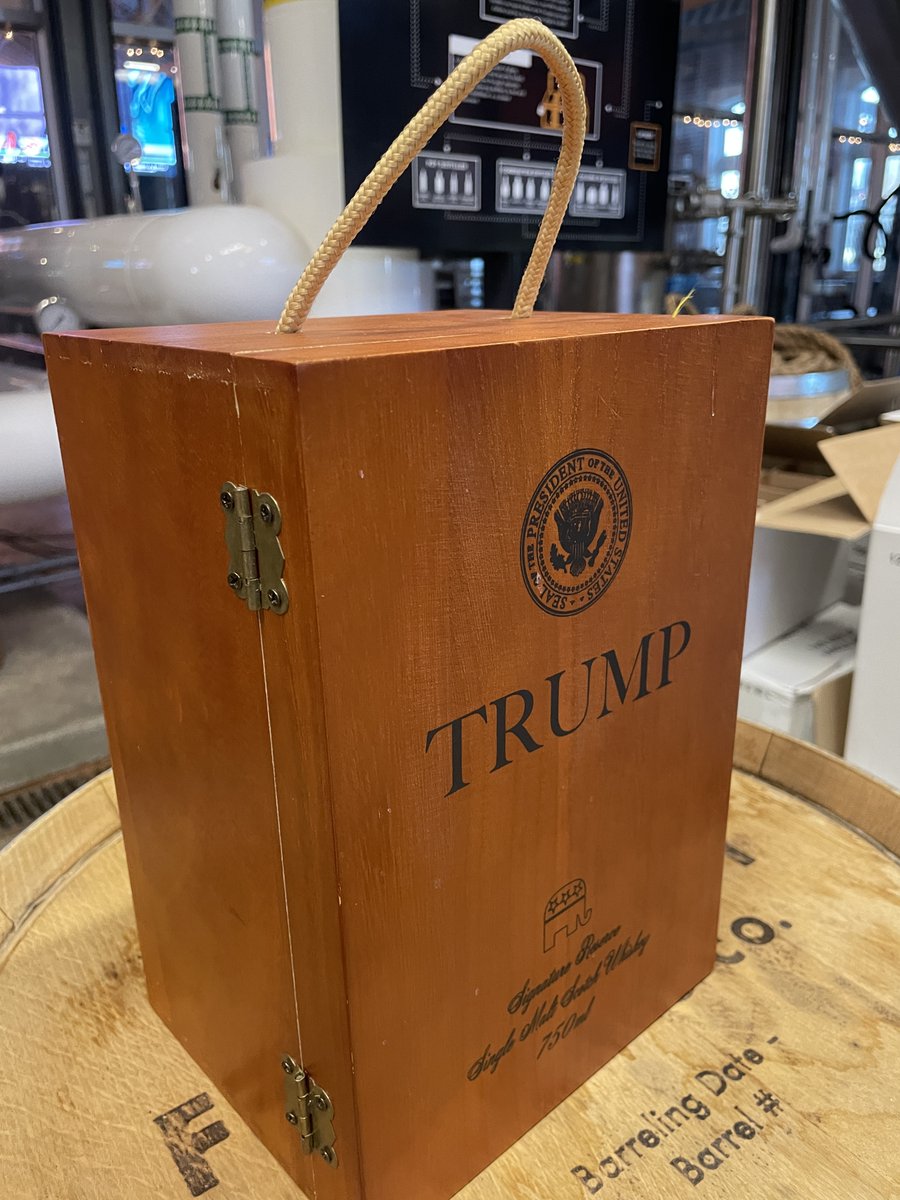 Long story short, we got stiffed by a company in China and have these incredibly unique bottles and boxes for sale.  Maybe the worlds most unique decanter.  This is not a political post, we don't want to just throw them away.  foundrydistillingcompany.square.site/product/decant…