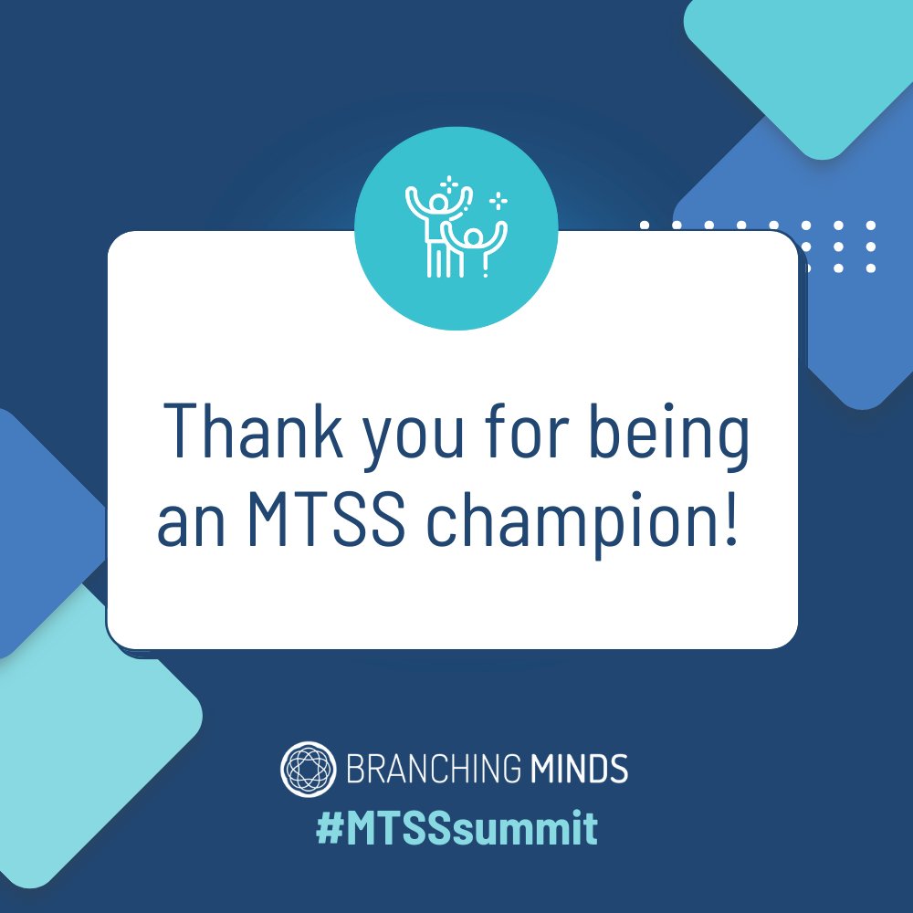 That's a wrap!🎬 Thank you, #K12 MTSS community, for joining us at the 2023 #MTSSsummit to learn how to move the needle forward in your district AND for being an MTSS champion.🥳 

Now, share this message with another #MTSS advocate and let them know their work is valued! ⬇️