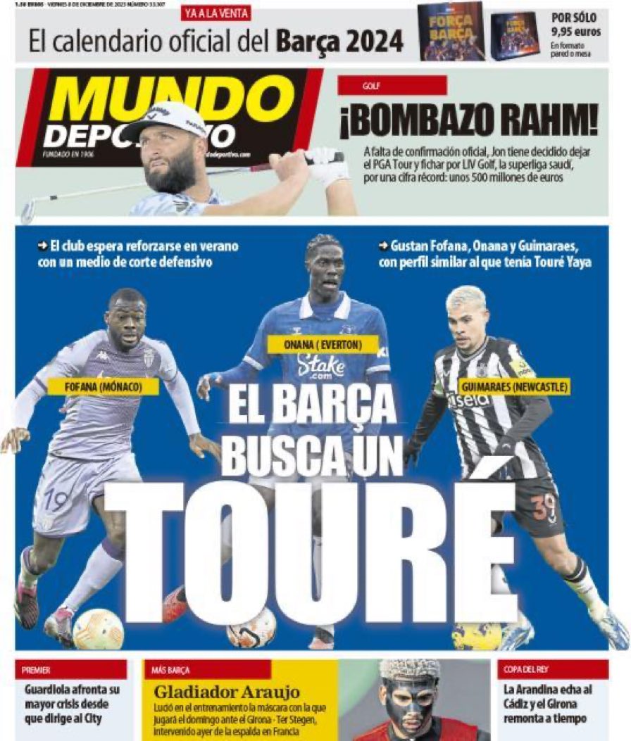 Actualité - Barça (@ActualiteBarca) on Twitter photo 2023-12-08 00:04:10