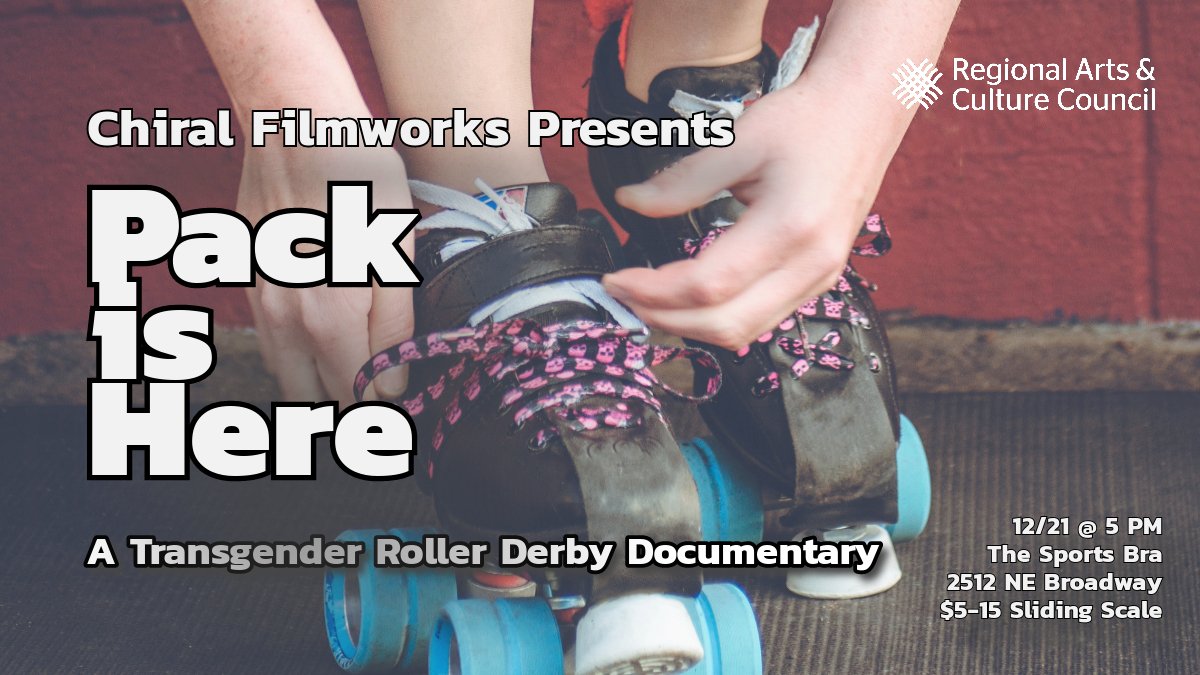Excited to announce a pre-release screening of 'Pack is Here' @thesportsbrapdx 12/21, 5 pm.
This is an all-ages event.
'Pack is Here' will be screened with captions.
 $5-15 suggested donation - nobody will be turned away.
#portlandevents #queerfilmmaker #transrights #rollerderby