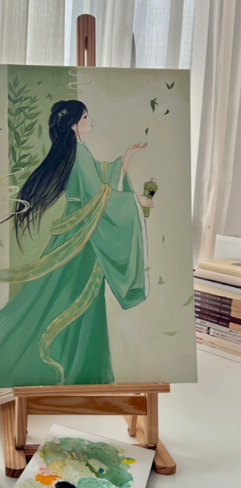 アクリル画です