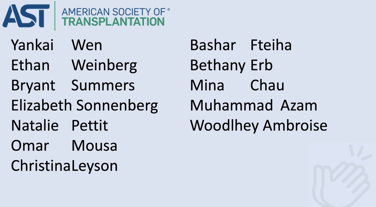 Liver/Intestinal Community of Practice - AST (@ast_licop) on Twitter photo Welcome to the 12 new members who joined AST LICOP this month!
We are excited to welcome everyone to our amazing community.
Interested in learning more & joining? Check out our website and/or reach out!
myast.org/communities-pr…
#livertwitter <a href="/Omar_Mousa85/">Omar Mousa</a> Welcome to the 12 new members who joined AST LICOP this month!
We are excited to welcome everyone to our amazing community.
Interested in learning more & joining? Check out our website and/or reach out!
myast.org/communities-pr…
#livertwitter <a href="/Omar_Mousa85/">Omar Mousa</a>