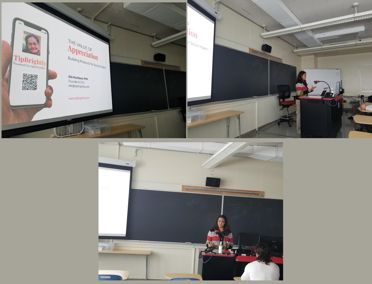 It was inspiring, amazing, and breathtaking talk by Elle Rustique CEO and Founder of TipBrightly she shared her story of founding her company and the challenegs she overcome. #tipbrightly #CSUEB