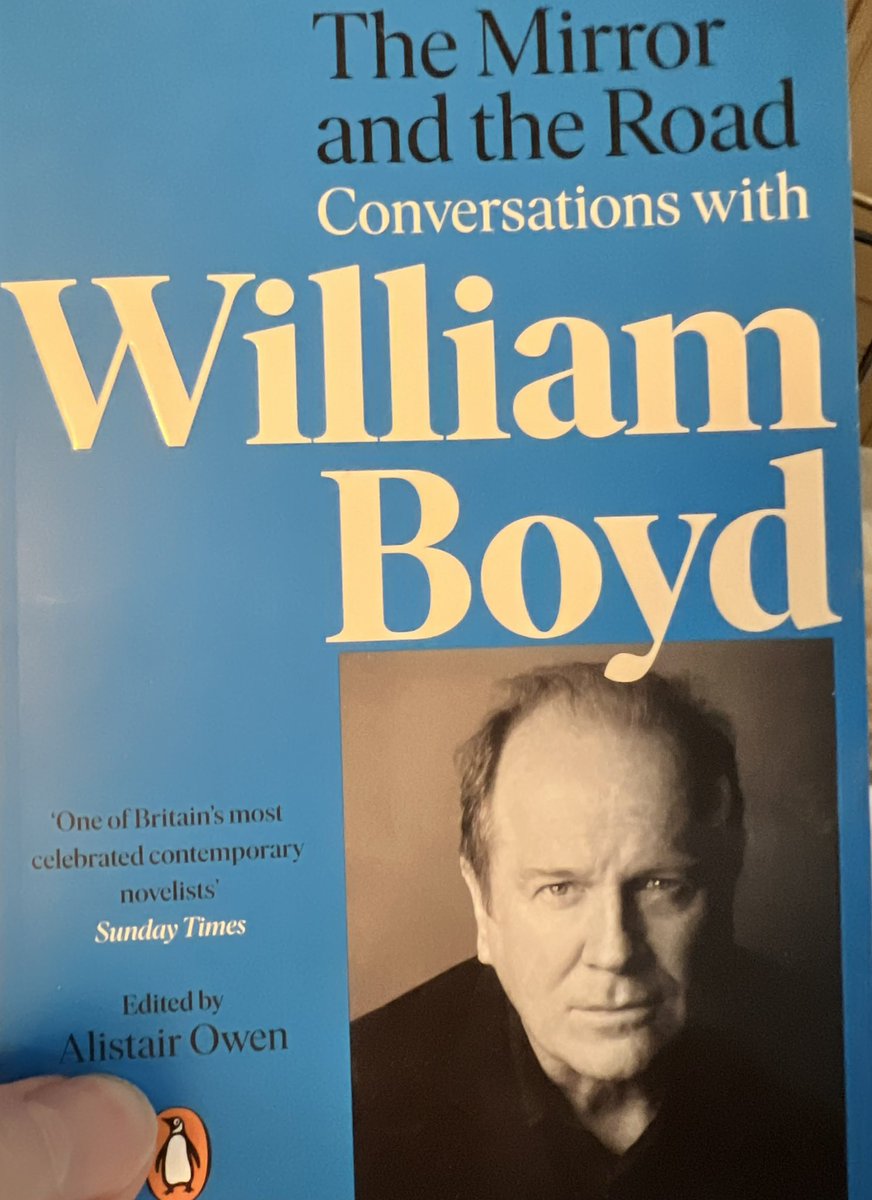 I want the world of the novel to seem real, I want the characters in the novel to seem real. If you like, I want to colonize the world of the real,the world of journalism, of history, of documentary to make my fiction more powerful
#WilliamBoyd #AlistairOwen #TheMirrorAndTheRoad
