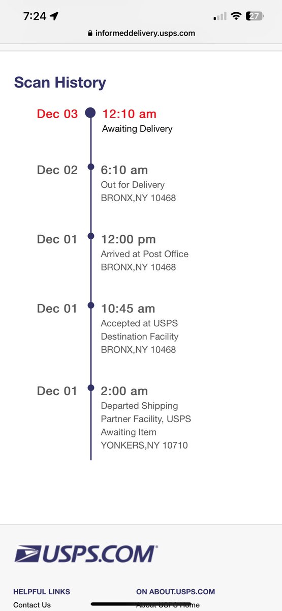 Velishar's tweet photo. @USPSHelp Why is my package no where to be found? I went to the post office on the 5th and they couldn’t find it https://t.co/wcefhMHm1a
