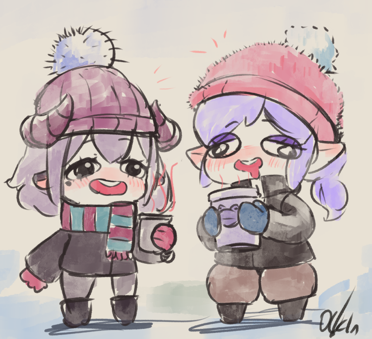 「#chikafujillust #NARTcolepsy #rkgk Cold 」|Ouchi🍡👹Vartist+CEO of gyaruのイラスト