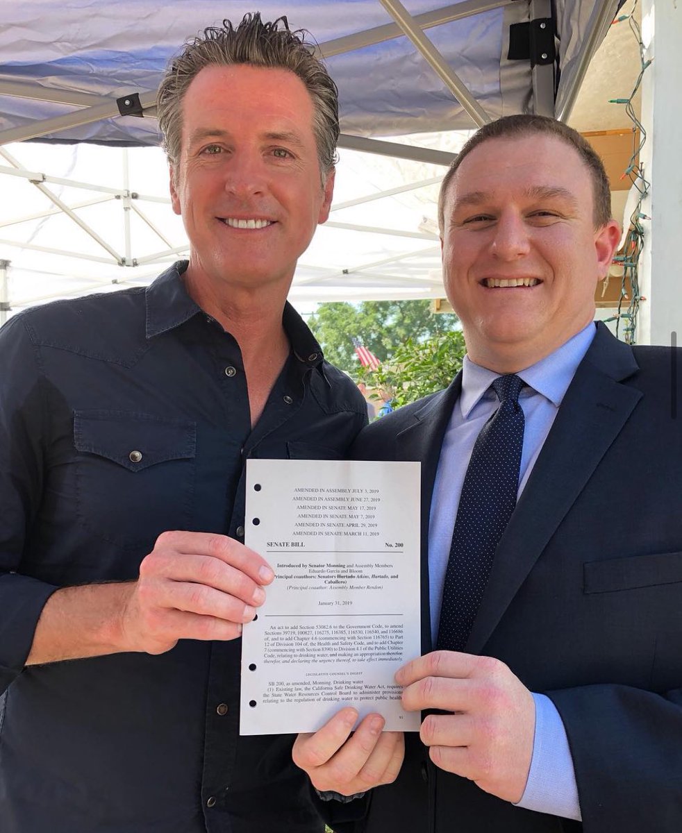 Trevor Taylor (@thetrevortaylor) on Twitter photo Great feeling to see legislation that I staffed for <a href="/billmonning/">bill monning</a> (SB200) and @SenGonzalez_33 (SB403) has helped provide safe water to 90k Californians and resulted in 100+ consolidations. Public service can be very rewarding sometimes. 😎 Great feeling to see legislation that I staffed for <a href="/billmonning/">bill monning</a> (SB200) and @SenGonzalez_33 (SB403) has helped provide safe water to 90k Californians and resulted in 100+ consolidations. Public service can be very rewarding sometimes. 😎