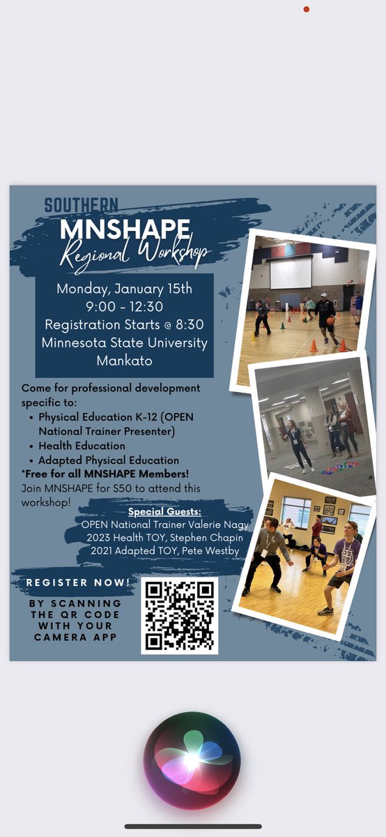 HPE teachers in MN do not miss this wonderful opportunity for cutting edge HPE professional development. <a href="/MNSHAPE/">MNSHAPE</a> <a href="/OPENPhysEd/">OPEN Phys Ed</a>