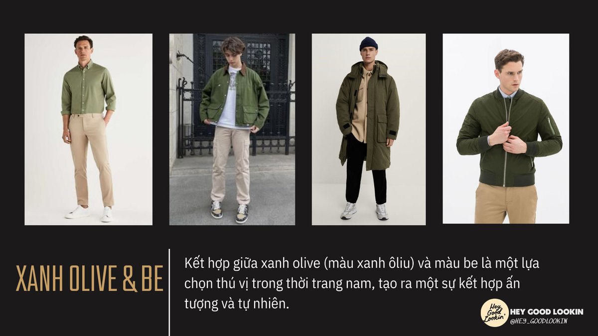 GoodL00kin's tweet photo. Chào thứ 6 với 2 màu sắc ấn tượng:xanh olive và Be...Ngày hôm nay bạn mặc gì nào? https://t.co/OyqYYStKfi