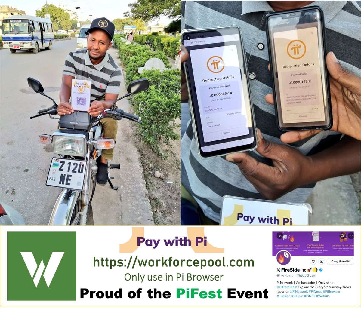 fireside_pi's tweet photo. 🔥 HOT NEWS #PiFest📢 |@PiCoreTeam Sudden sharp increase in Pi consensus price on the PCM Ecosystem and offline transactions due to the PiFest event.😱
👇 Pi communities around the world and local businesses agree on goods with very high Pi values during the PiFest event organized by PiCoreTeam.
- Supporting and promoting Pi, creating Pi value that is being accepted by consensus is a very important part of uniting the common use of Pi as a digital currency worldwide.

- PiChainMall, an e-commerce utility, has suddenly accepted to allow businesses to post PiFest and support them to bring goods to the Pi consensus platform.

- In the Pi Vietnam community, the Pi consensus is still supported by many pioneers. They consider the PiFest event as "A party to celebrate the success of the Pi network", motivating pioneers to spread Pi more.

👉Note: Pi value consensus at the closed mainnet stage is free. Pioneers can decide to use their Pi as they like according to the price agreed between the two parties. Pi Network does not participate or interfere with the consensus price. If you want high Pi value, high consensus, or vice versa.

😎And I'm @fireside_pi Please leave Comments on the article, Like and Retweet this news with other Pioneers if it's useful.  
🔔 Turn on the Notification Bell on my channel to discuss.
 #PiPayment #PiNetwork #PiFest #PiNetworkUpdates 
#Fireside