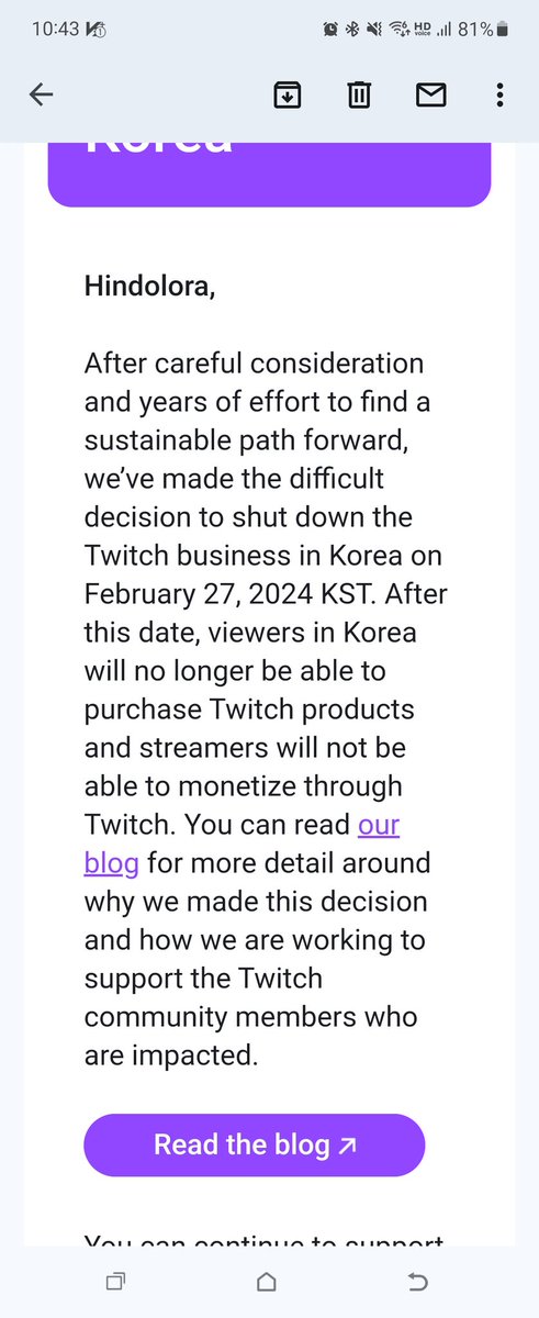 Hindolora's tweet photo. Welp I guess I will be changing platforms :(
#kick #Youtube #twitchstreamer #change #gamer #gamergirl https://t.co/C8yOybhmir