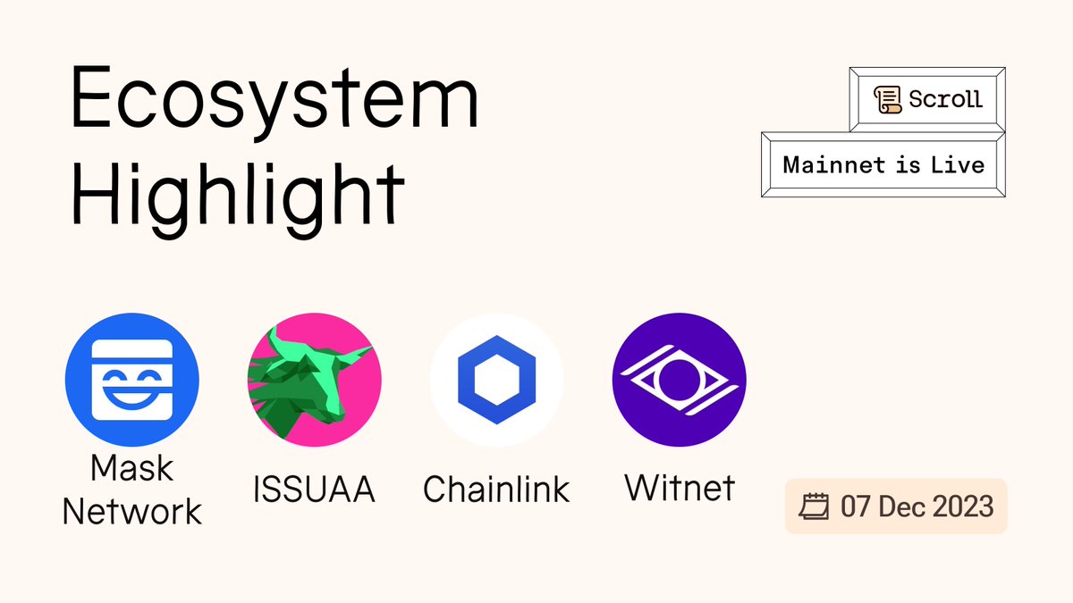 Scroll Ecosystem tweet media