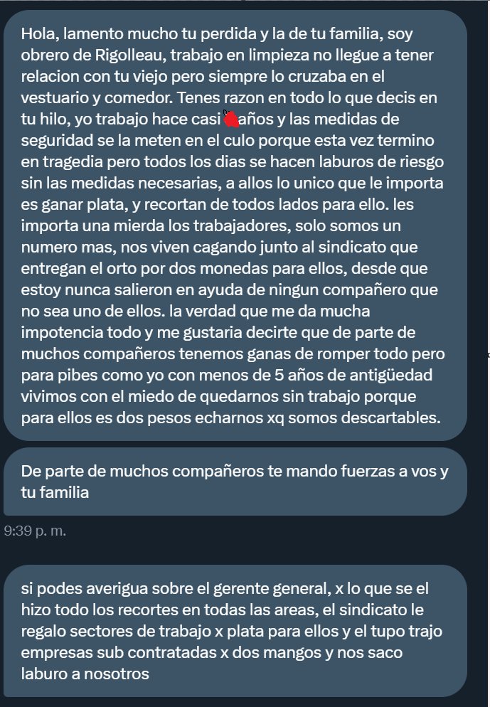 Sigo agregando testigos, cuando arme la causa tengo más de 6 nombres ya testigos de las condiciones en las que se trabaja en esa fábrica, el Gerente se creen que se dignó a contactarse conmigo o con alguien de la familia? No, le chupó un huevo.