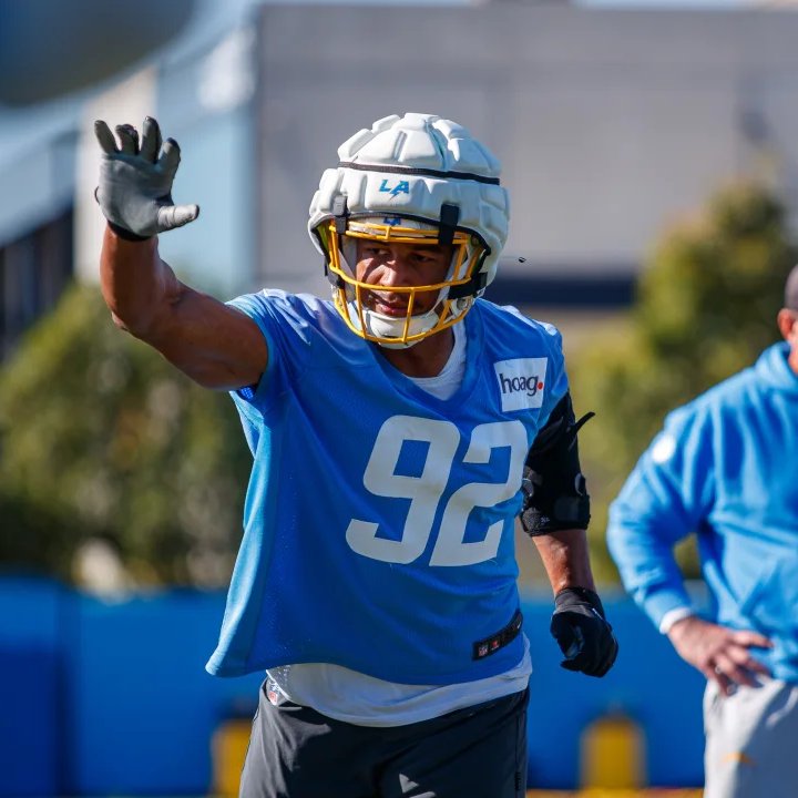 Los Angeles Chargers practice (53-man roster) Andrew Farmer, Lane College