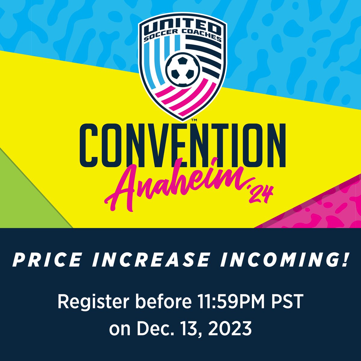 The leading soccer education event of the year is headed back to the West Coast! Learn, reconnect, and network with thousands of coaches and advocates of the game from around the globe! 🌴⚽ #StrongerUnited24 January 10-14 at the Anaheim Convention Center. @visitanaheim…