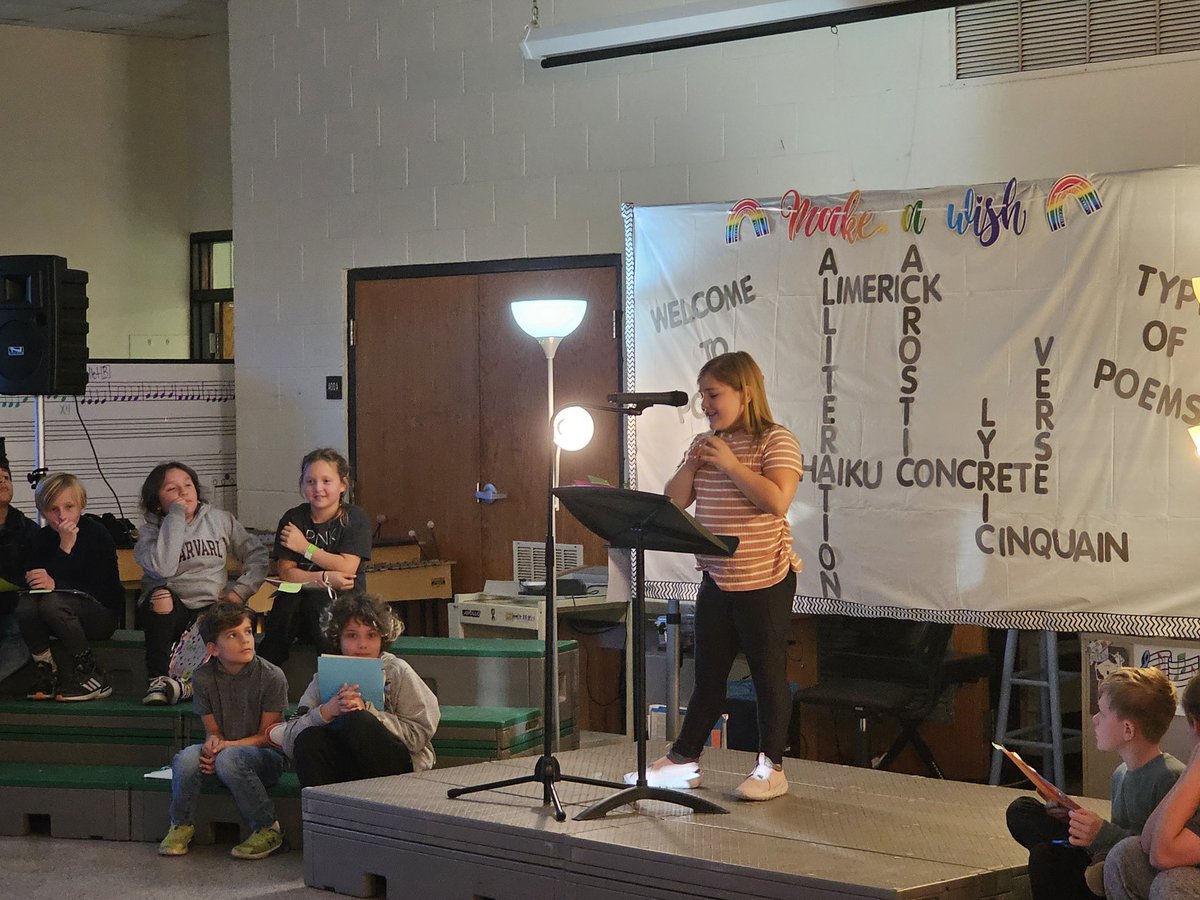 Mrs. Griffin's poetry night was a huge success. Her 4th graders shared various types of poetry they have written over the last several weeks with friends and family. <a href="/chawkfan91/">JB Kilpatrick</a> <a href="/NewHanoverCoSch/">New Hanover County Schools</a> <a href="/MrsRossersClass/">Jennifer Rosser</a>