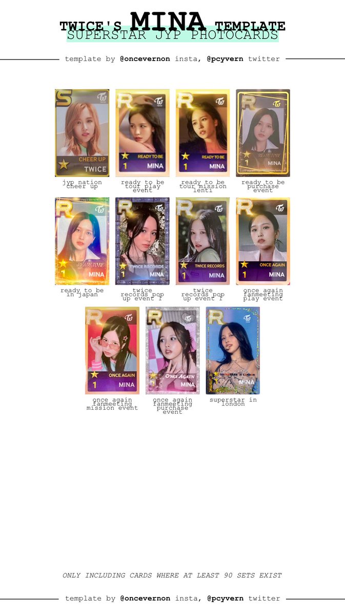 TWICE ssjyp strategy ミナ Ssjyp Twice Cards : r/SuperstarJYPNation