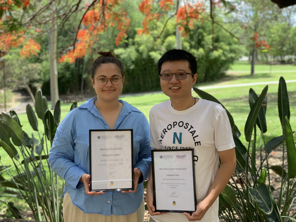 Congrats to the Hickey Lab Awardees for 2023! Best Paper: @shanice_vanhaef for her article 'Building a better Mungbean' in Food and Energy Security: onlinelibrary.wiley.com/share/EEM3AH9M… Best Presentation: Jingyang Tong for his talk on 'Haplotype-based resistance breeding' at PAG Australia