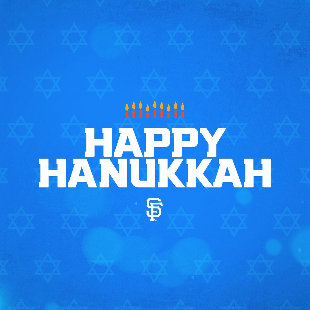 Happy #Hanukkah from the #SFGiants! 🕎
