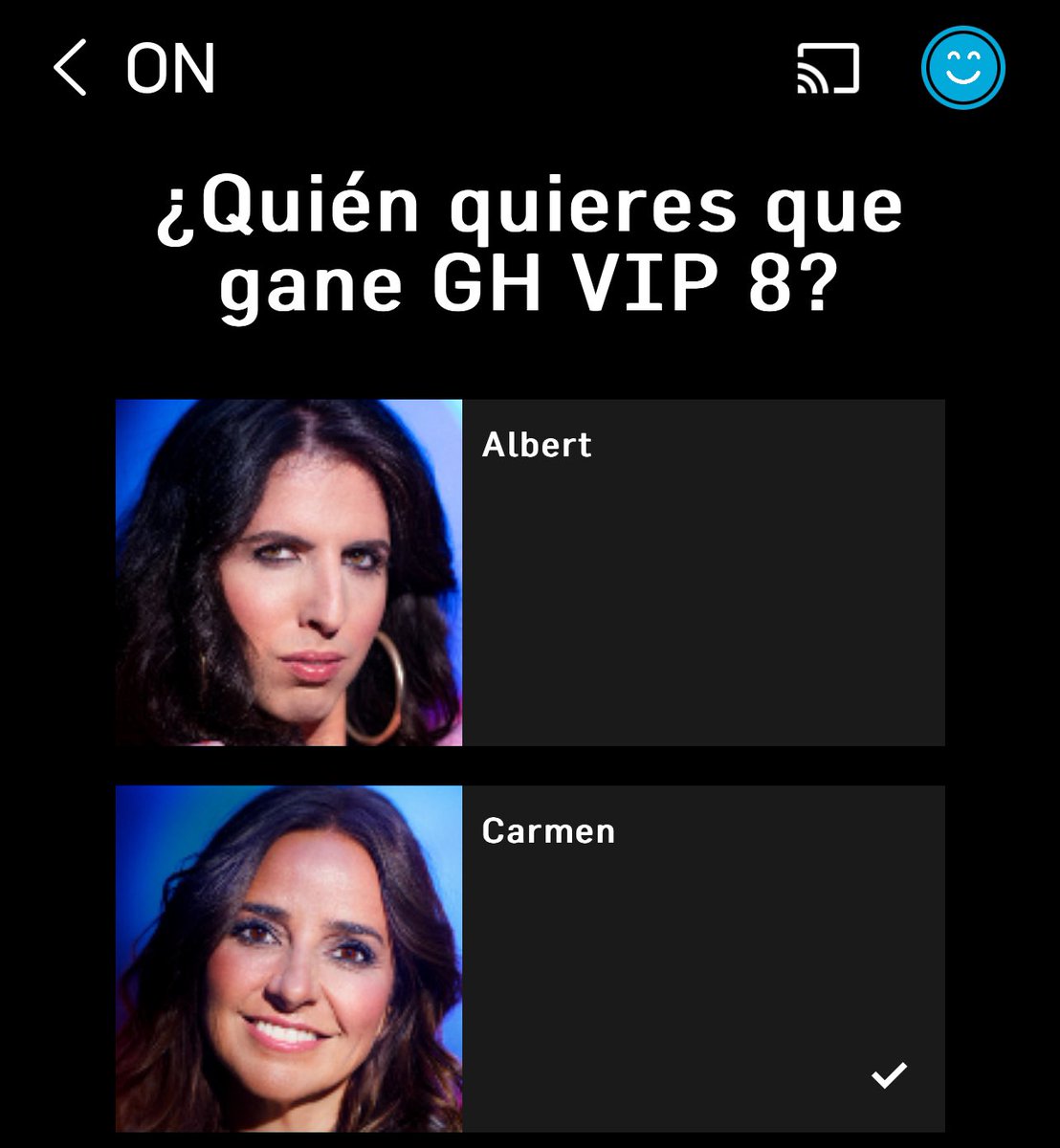 Stefany06's tweet image. Yo no sè si mi voto cuenta pero yo quiero que Carmen Alcayde llegue a la final #GHVIP7D #GHVIP8D