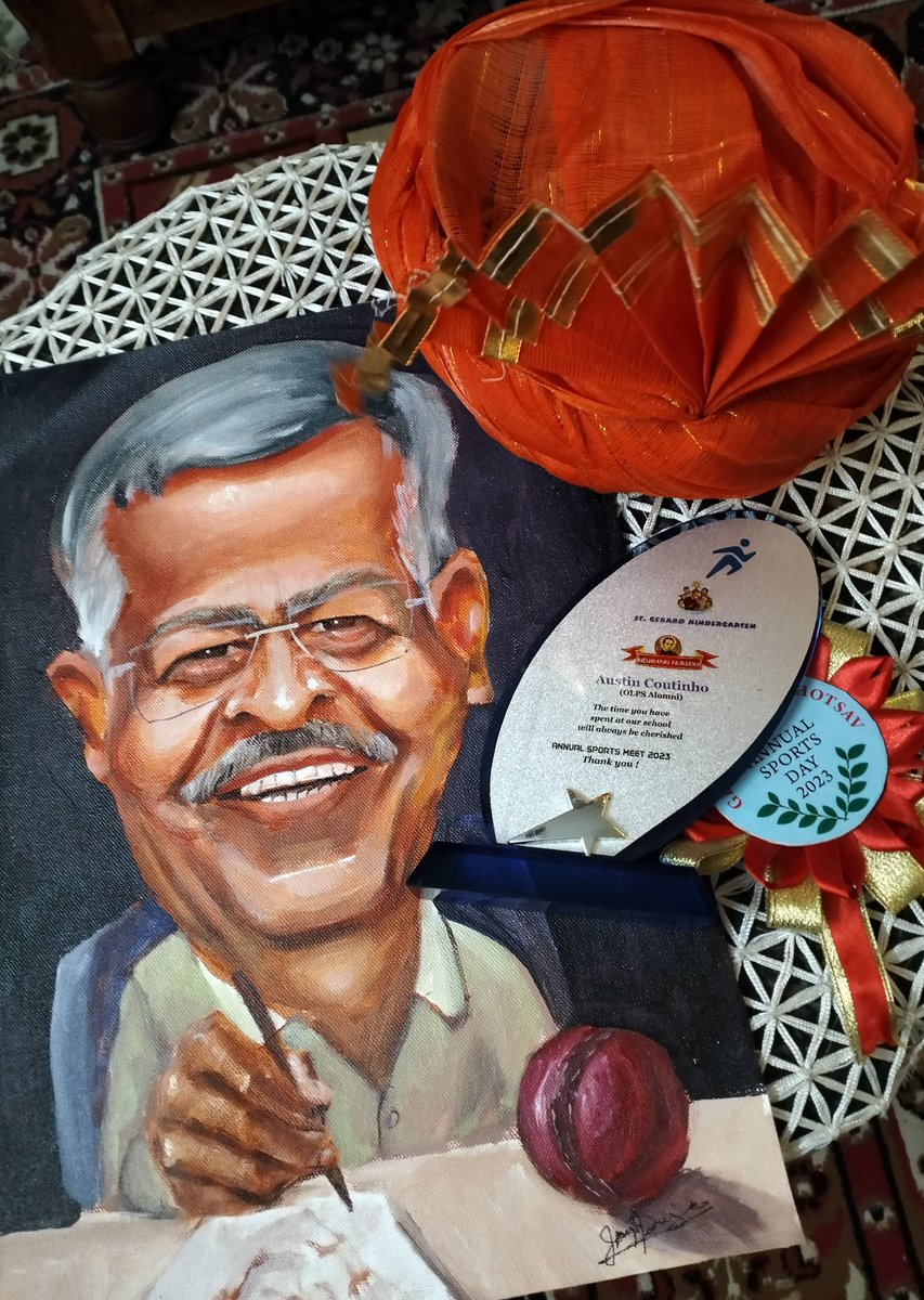 auscoot's tweet photo. #OLPS #Caricature #AustinCoutinho Received this caricature as a gift from OLPS, Chembur. Was chief guest at my alma mater's pre-primary sports day. Enjoyed the evening. https://t.co/uMjhngjny3