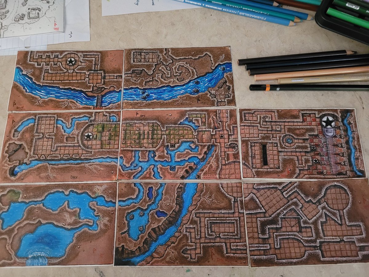 DMValterink's tweet image. I'm in that awkward stage where all current projects are in wip so I got nothing new to show. Here's a map from the past:
#fantasymap #dnd #dungeonmap #5e