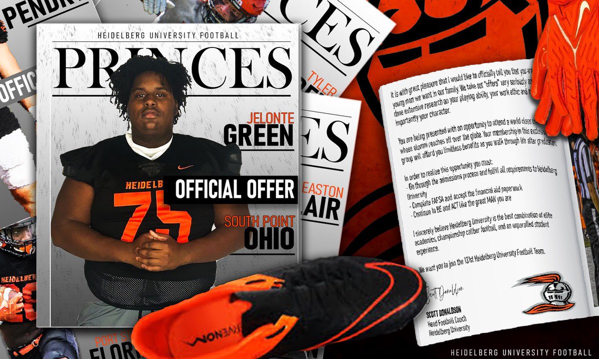 Jelonte Green (@jelonte5) on Twitter photo After a great visit and conversation with <a href="/Coach_Donaldson/">Scott Donaldson</a> and <a href="/_Richmond15/">Bruh Man</a> I am blessed to receive a offer to <a href="/BergFootball/">Heidelberg Football</a> #AGTG <a href="/CoachCraft/">Coach Fred Craft</a> <a href="/Jamesgifford63/">James Gifford</a> <a href="/PointersFB/">South Point High School Football</a> After a great visit and conversation with <a href="/Coach_Donaldson/">Scott Donaldson</a> and <a href="/_Richmond15/">Bruh Man</a> I am blessed to receive a offer to <a href="/BergFootball/">Heidelberg Football</a> #AGTG <a href="/CoachCraft/">Coach Fred Craft</a> <a href="/Jamesgifford63/">James Gifford</a> <a href="/PointersFB/">South Point High School Football</a>