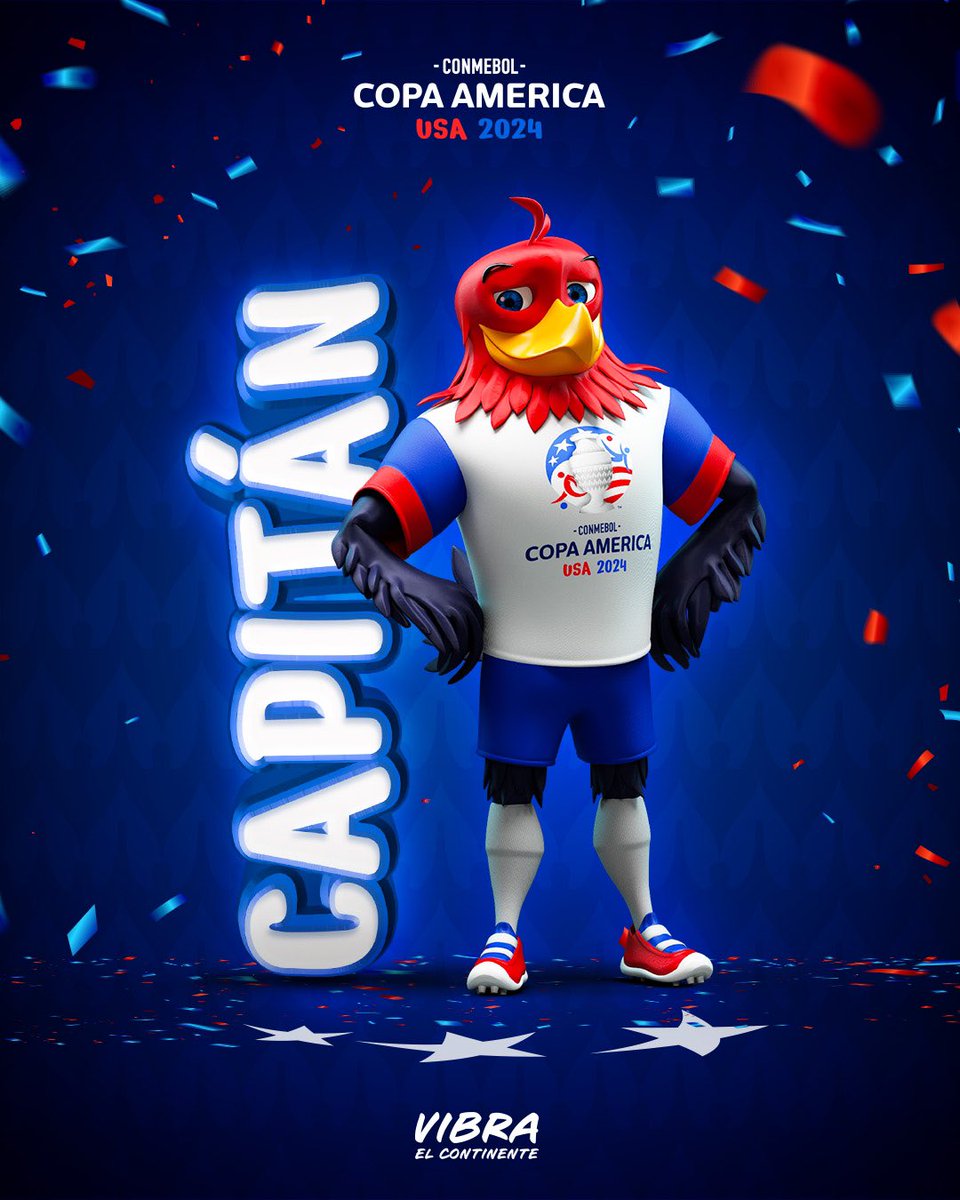 CONMEBOL presentó a "Capitán", mascota oficial de la Copa América 2024 🏆

¿Qué te pareció? 🤔