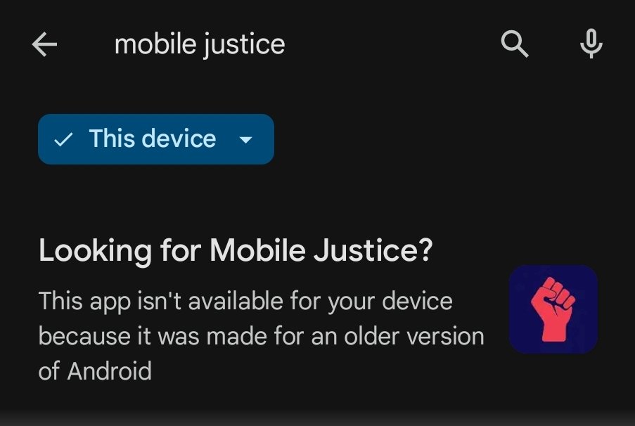 LRLibertarian's tweet photo. @ACLU can y'all update the app so new phones can work with it? https://t.co/1ZNwmSFlu0