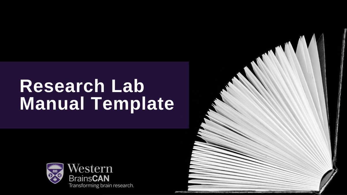 Creating a lab manual can take time, but having one can bring out the best in a team. To make the process quicker, we've developed a template providing the foundation of a lab manual that can be tailored for #WesternU labs. Download it here ⬇️ brainscan.uwo.ca/about/equity_d…