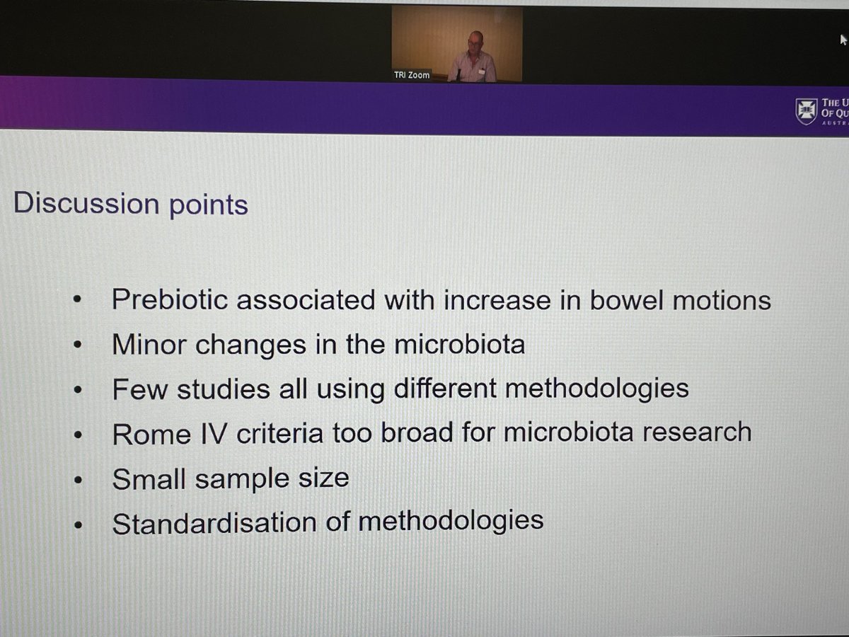 Rene Erhardt talking about the effects of prebiotics on faecal microbiota and constipation #AHMRN
