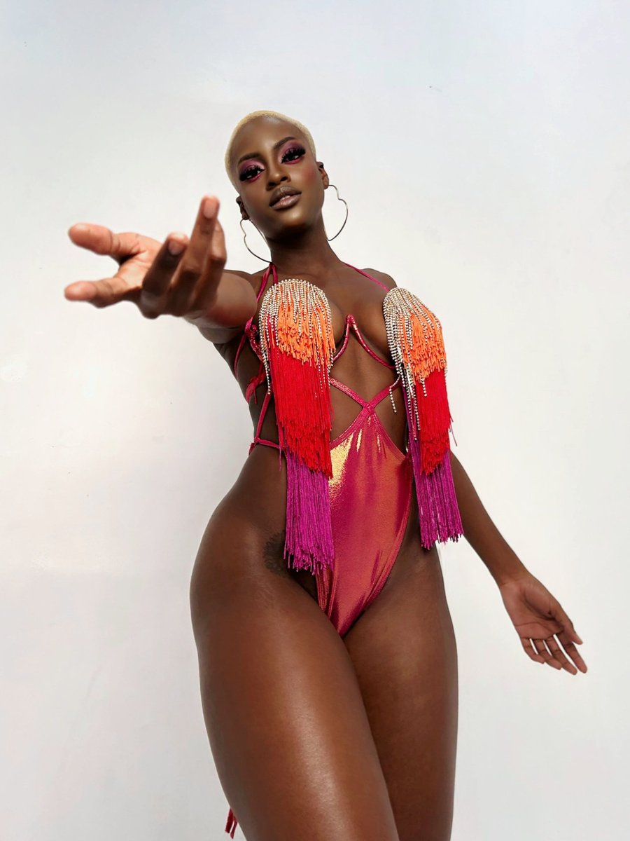 thatwhitneyshow's tweet photo. Monday wear for Trinidad Carnival 2024 
By Kezia Clarke 
Ig: aya_swim_tt https://t.co/y3lcuoukbQ