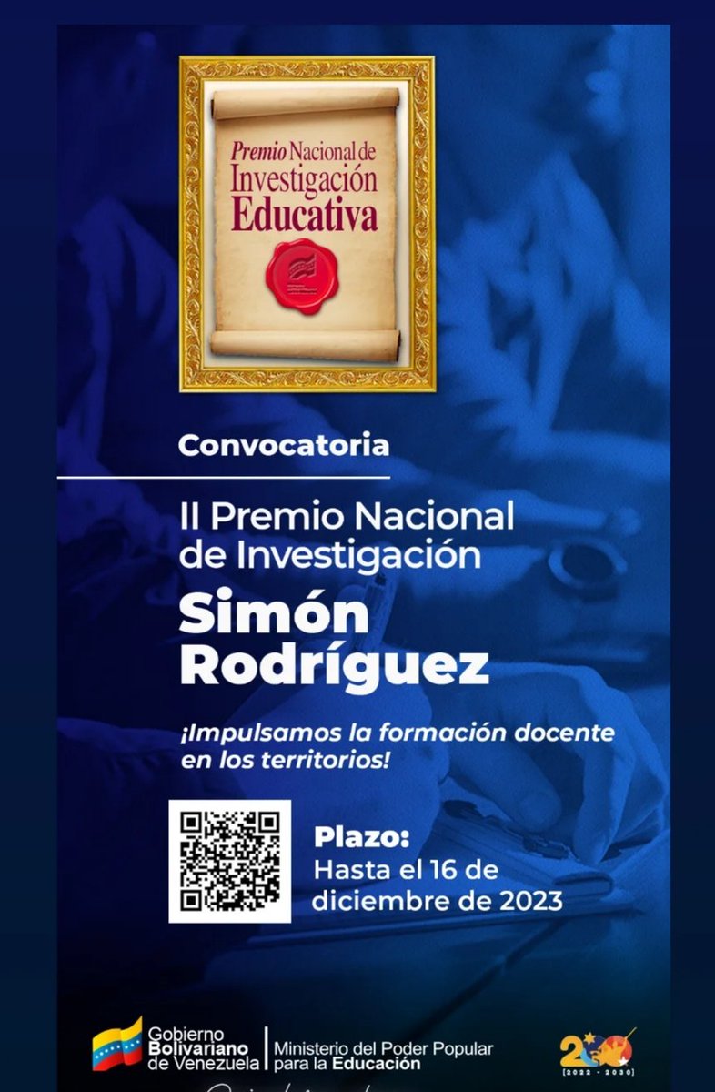 Maestro ,Maestra de la Patria 
Comparte tus huellas ...
Participa!

Inscríbete aquí bit.ly/3RoPP9g

#EsteEsMiMapa
@nicolasmaduro 
@_laavanzadora 
@mppeducacion
#oriele 
#7Dic