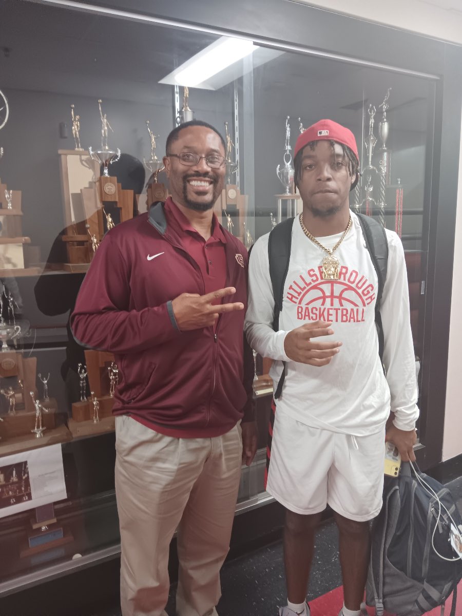 Greatly Appreciate Coach Wimberly at Bethune Cookman For Coming and watching me hoop last night! #HailWildcats