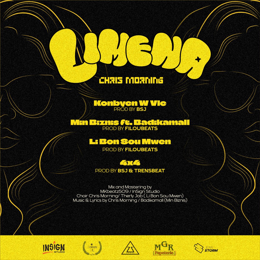 ChrisMorning01's tweet photo. Kiyès ki te di ane an gentan fini??
Banm fè nou dekouvri Tit ak Tracklist Nouvo EP mwen an, ki rele "LIMENA" Kap Disponib Demen Swa a 8h
Artwork @jeanstormish
PS: DJ ki resevwa mail yo nou mèt fè Still wiii pa bay moun Tande 😄😎🙌🏾
#Sesaaa #chrismorning #EP #limena https://t.co/KKOzYN8doC