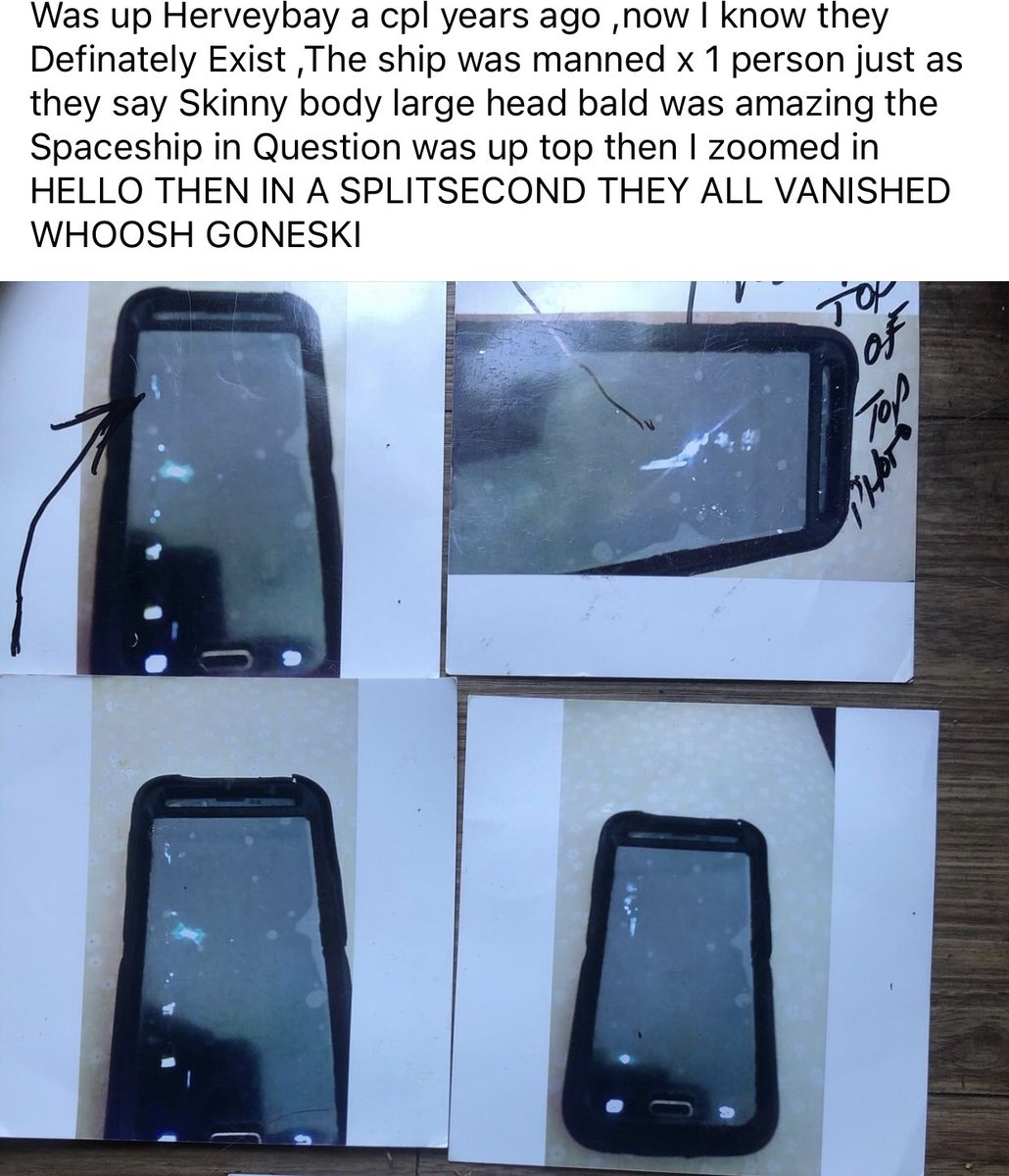 thomas_violence's tweet image. incredible UFO report in one my UFO groups. evidence provided: phone photos of printed photos of photos on a phone