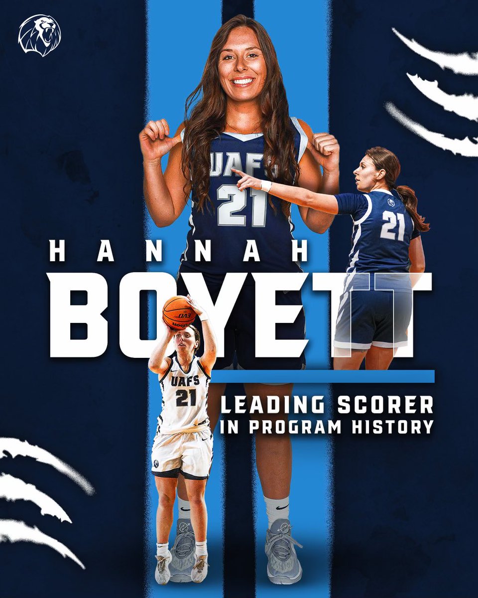Congrats to Hannah Boyett for becoming the program’s new leading scorer in the D2 era! Boyett scored a game-high 24 points in the win over Angelo State.

#RunToTheRoar