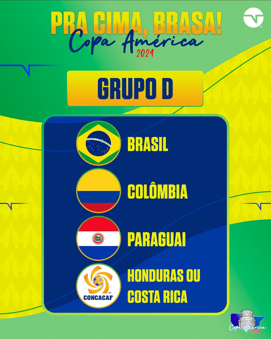 Copa América 2024 tem grupos definidos; confira