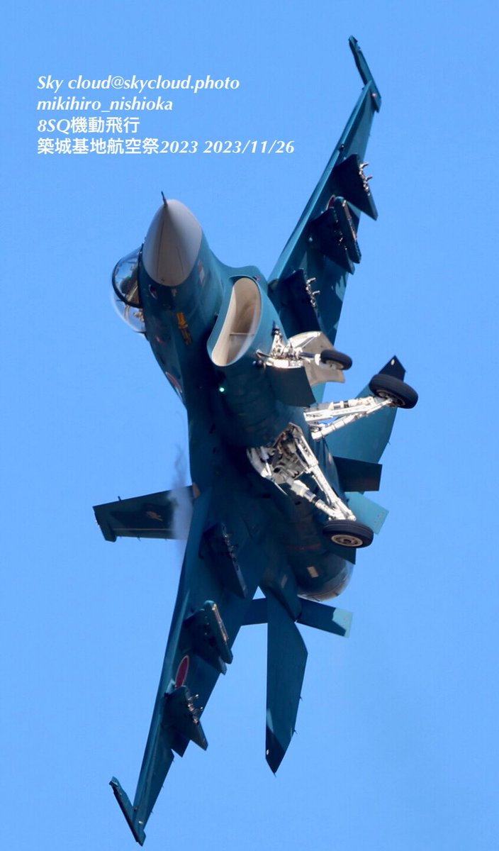 blue2impulse3's tweet photo. Sky cloud--m.nishioka _No.0482
#F2機動飛行
✈︎✈︎✈︎✈︎
#F2_hyper_zero #hyper_zero
#エフツー #8SQ
#黒豹 #ブラックパンサー
#パンサー🐆
#6SQ #ロクスコ
#築城基地local
✈︎✈︎✈︎✈︎
#築城基地 #ツイッキーランド
#築城基地航空祭2023 2023/11/26
#ぶち抜きショット
#東京カメラ
#ig_airplanes_club
#ソラマニ_ヒコーキ
#hikouki_club
#aviation_lovers
#airplanes
#airplanelovers
----------------
#感動の一瞬にシャッター押せる余裕‼️
#一瞬の感動を感じる五感を磨け
#インパクトは一瞬判断
#更なる高みへ
#付きのタイミングを味方に
✈︎✈︎✈︎✈︎
2023/12/08 10:30
✈︎✈︎▷📷2022-11-26