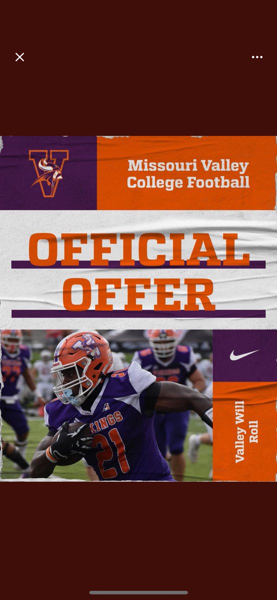 Extremely blessed to receive another offer to continue my academic and athletic career at <a href="/MovalFootball/">MVC_Football</a>! 
Thank you @CoachCannonMVC <a href="/coach_sallen/">Sergio Allen</a> 
<a href="/CoachPaulTroth/">Coach Paul Troth</a>