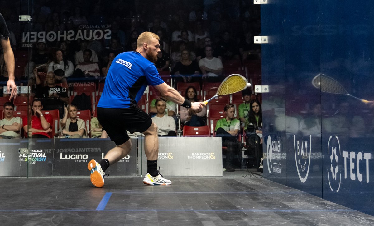 Result: Lucino Vanities New Zealand Open Men's QF 🏴󠁧󠁢󠁷󠁬󠁳󠁿 [3] @JoelMakin beat [5] Baptiste Masotti 🇫🇷 3-0: 11-7, 13-11, 11-9 (50m) #NZOpen