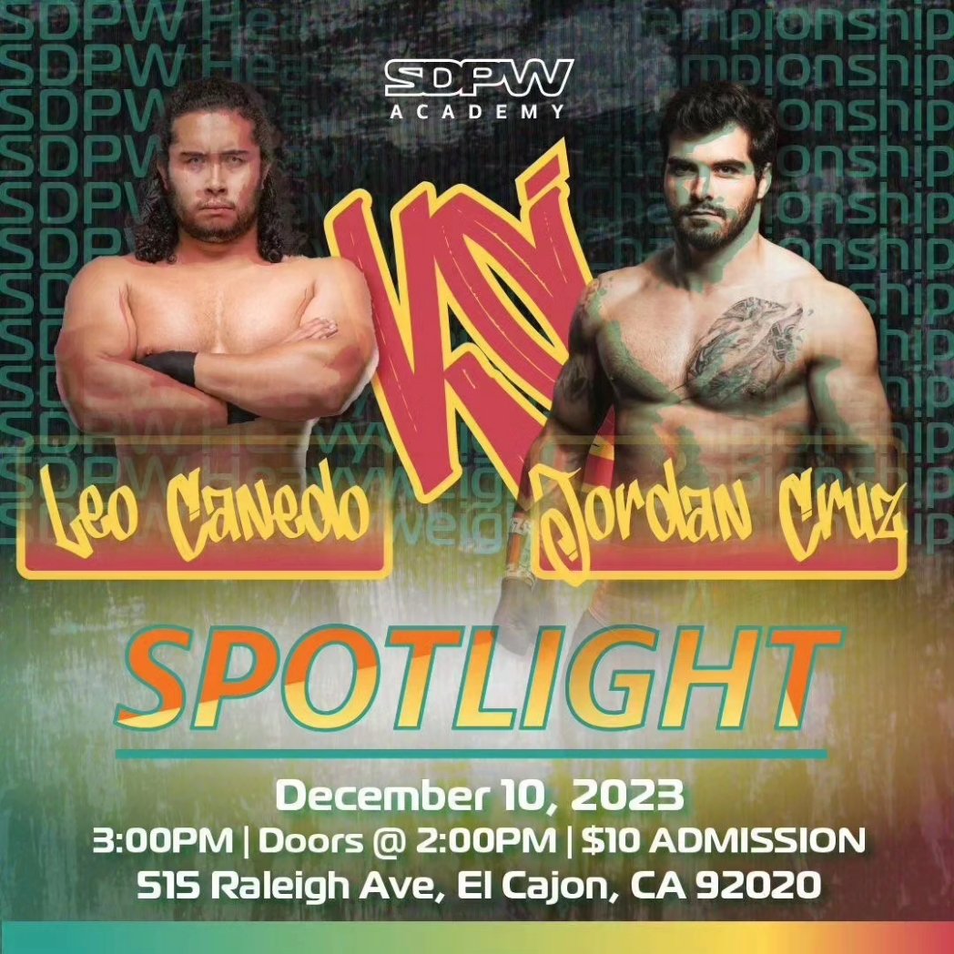 sdprowrestling's tweet photo. 🚨 SUNDAY 🚨

Two big title matches happening on Spotlight!
-SDPW Heavyweight Championship
-SDPW Tag Team Championships
#SDPWA #Spotlight #prowrestling #championship

🎨 @howellns1 https://t.co/hPSXRZOP1S
