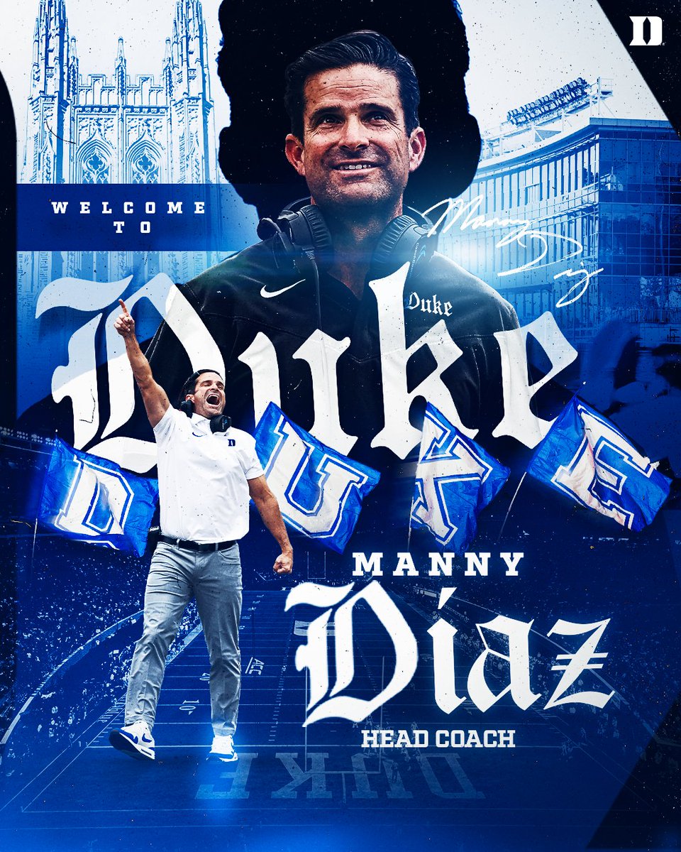 Welcome to Duke, @Coach_MannyDiaz! 😈