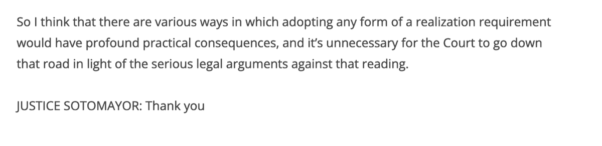 ExpatriationLaw's tweet photo. In Moore @USTransitionTax case, the US Solicitor General urges the Court to NOT read a requirement of "realization" (receipt of income) into the 16th Am. Because a requirement of actual receipt of income would undermine 877A Exit Tax imposed on #citizide. https://t.co/GY2Nc8yTcX https://t.co/2arK8AeClh